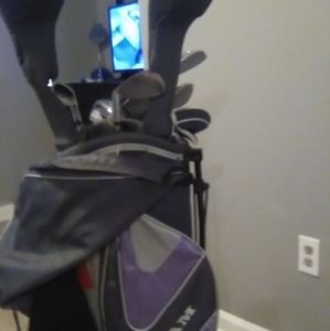 Ram golf clubs set and bag also include balls and tees